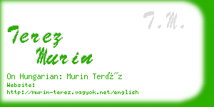 terez murin business card